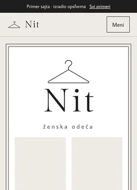 Kako izgleda sajt Butik Nit na telefonu