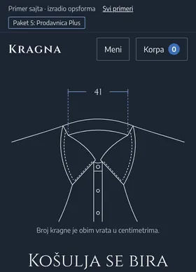 Kako izgleda sajt Kragna na telefonu